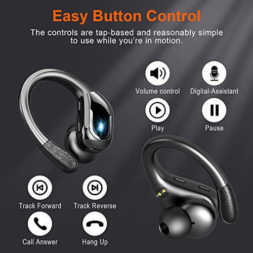 Wireless Earbuds, Ltinist Bluetooth 5.3 Headphones, Wireless Earphones 75H Playtime and HiFi Stereo Sound with Mic - Image 4