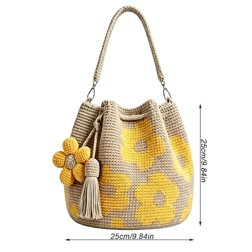 Cabas en crochet fait main de qualité supérieure pour mode décontractée - 6