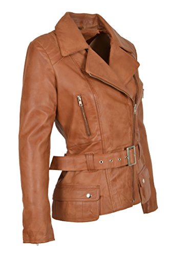 Blouson marron femme en peau parfait pour vos sorties en ville