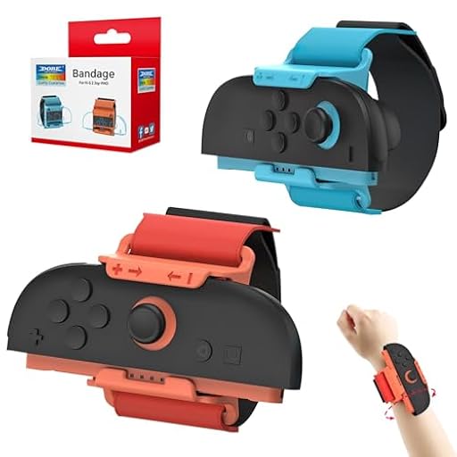 Semaiki Pack de 2 pulseras compatibles con los mandos Joy-Con de Switch 2, pulseras para Just Dance 2025 | Ya disponible en tu tienda friki favorita! En mundofriki.es!