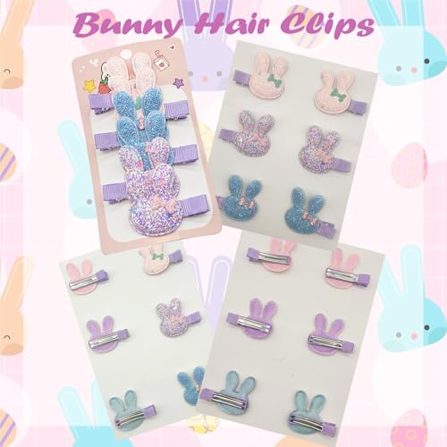 6 Piezas Pinzas de Cabello Conejo Brillante miniatura 4