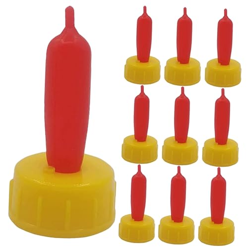 GAROZATION 12pcs Soft Nipples for Lamb Feeder Bottles Durable Pet Nurser Bottle Nipples for Goat Sheep and Young Poultry Nursing Needs for Animal Feeding