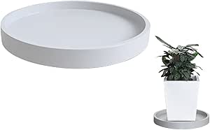 Lot De 20 Soucoupes Pour Pots De Fleurs 31 Cm En Plastique Noir - Pour Intérieur Et Extérieur