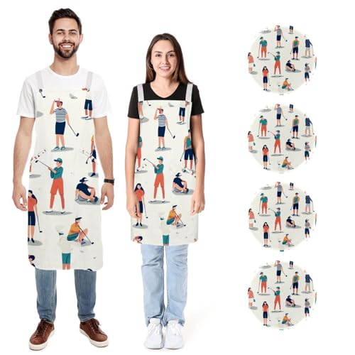 Tabliers imperméables avec 2 poches pour cuisiner au sec