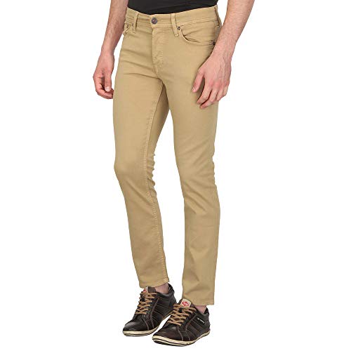 Image of JACK & JONES Mens 5 Pocket Solid Chinos