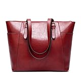 BAJIE Damen Mini Tasche Retro Single Shoulder Messenger Bag Weibliche Tasche Fremdhandel Öl Wachs Handtasche, burgunderfarben