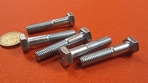 Class 10.9 Zinc Steel Hex Bolts PT M10 x 1.5 mm x 50 mm Long 25 pcs