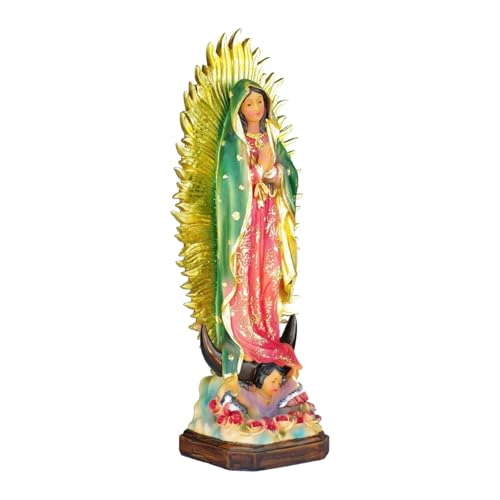 Estatua Virgen de Guadalupe Resina 20 cm miniatura 5