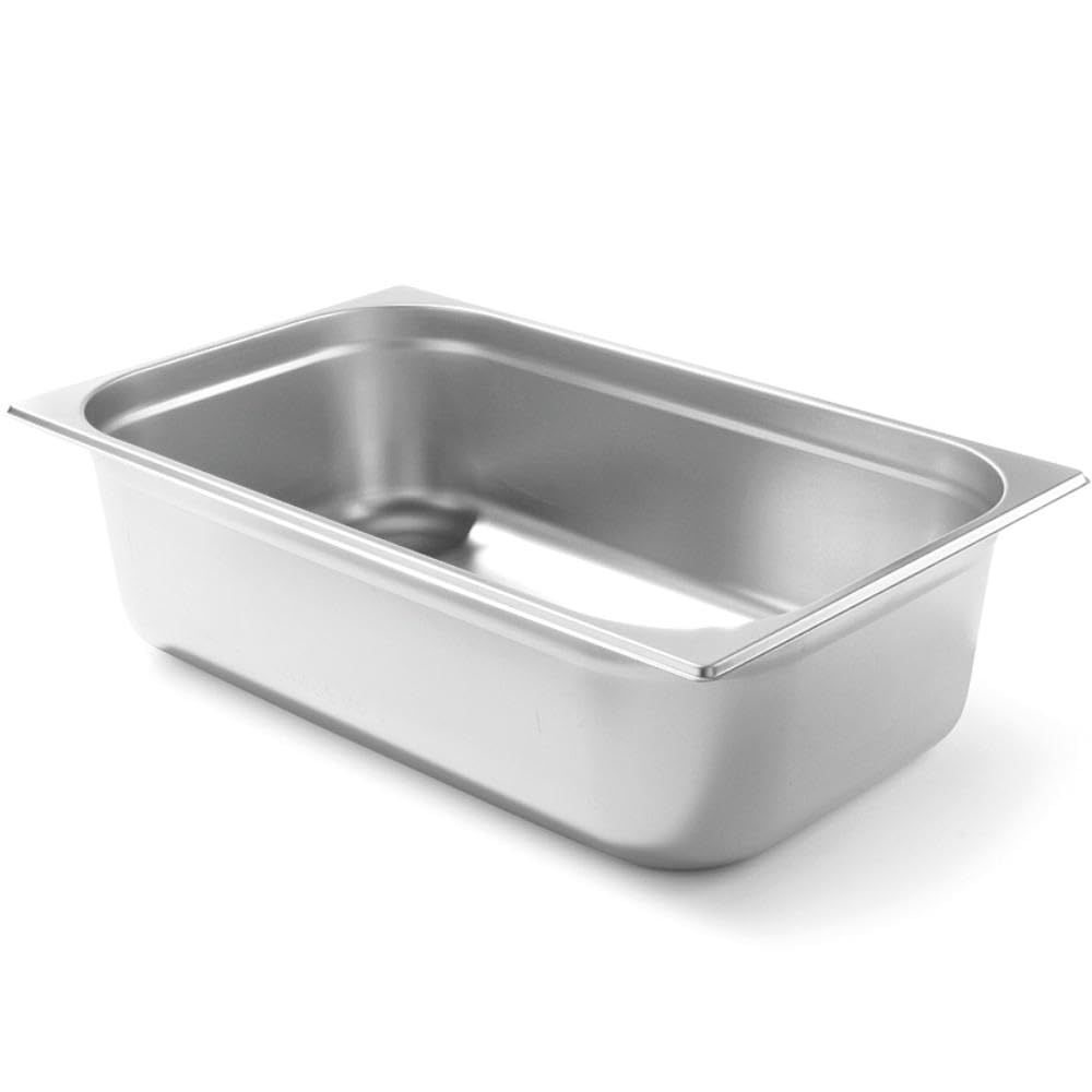 HENDI Contenitore Gastronorm, GN 1/1, resistenza termica -40 °C a 300 °C, compatibile con i forni a convezione, frigoriferi, bagno María, chafing dishes, 21L, 530x325x(H)150mm, acciaio inox 18/10