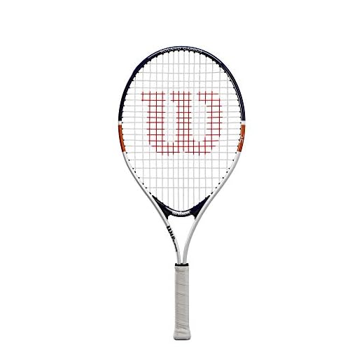 Wilson Roland Garros Elite 25, Raqueta de Tenis, para niños de 9 a 10 años, para Niños, Blanco/Azul