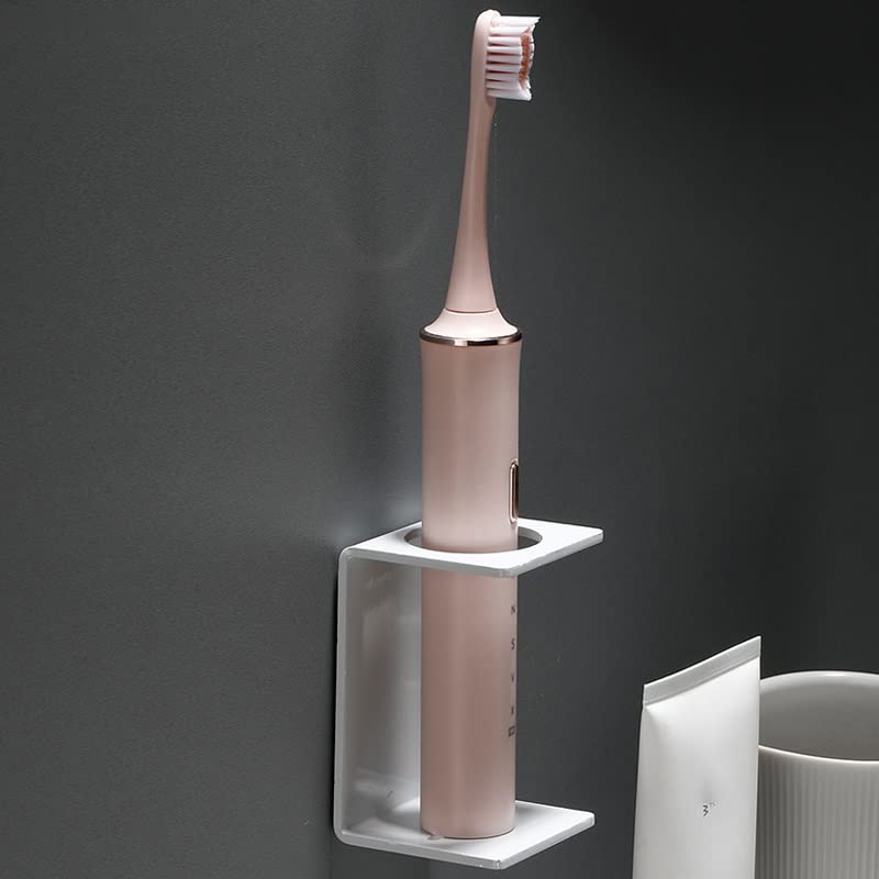 Soporte para cepillo de dientes, soporte para cepillo de dientes eléctrico montado en la pared, soporte multifunción para cepillo de dientes para parejas, organizador de baño (negro, 20 x 5 x 7 cm)