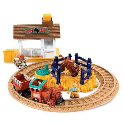 Mattel – l3136 – Fahrzeug – GeoTrax – Mini Schaltungen GeoTrax – Circuit Bahnhof Ranch