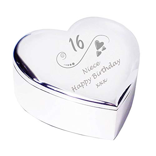 Niece 16 16th Sixteenth Happy Birthday Trinket Box Keepsake Gift Idea For Her