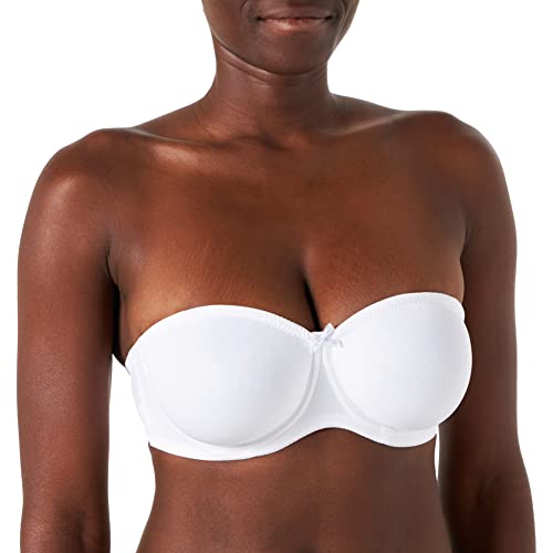 Selene Soutien-Gorge Joanna, Bonnet C Bretelles Multipositions Amovibles - Blanc, 110C