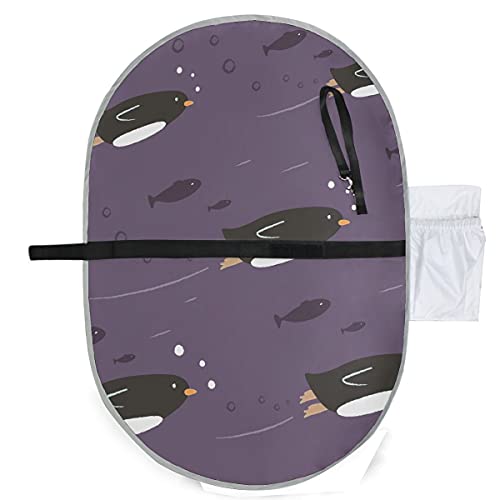 スペースフライペンギン旅行の女の子の男の子の新生児のためのおむつ軽量防水を変更するためのポータブルベビー交換パッドキットマット