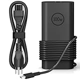 100W USB C Laptop Charger for Dell Computer Charger Type C Gan Ultra Slim Adapter for Dell Precision 5680 Latitude XPS 14 Inspiron 14 16 5000 7000 0202 Power Cord