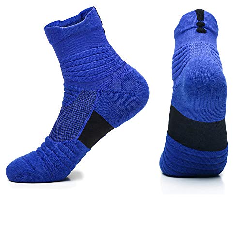Image of Basketball Socks Compression Cushion Thick Cycling Socks Athletic Crew Socks for Men Women Boys