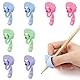 CATOR 8er Pack Kinderschreibhilfe Stifthalter Kinderhilfe Silikon Schreibhilfe Stifthalter Ergonomischer Stift Kinder Für Linkshänder oder Rechtshänder geeignet