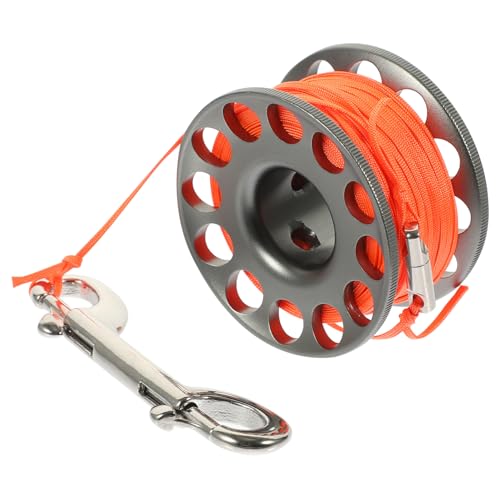 ifundom 1 Roll Diving Spool Reel with Snap Clip Scuba Diving Accessory for Secure Line Management Lightweight and Durable for Snorkeling and Underwater Exploration