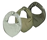 Praktisch: verstellbare Halsweite durch 2 Druckknöpfe, kein unangenehmer Knoten oder kratziger Klettverschluss im Nacken; Pflegeanleitung: Maschinenwäsche bis 40°C