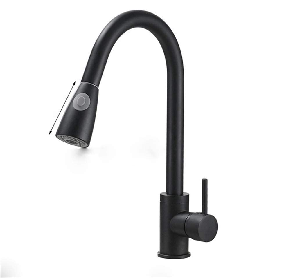 Mitigeur de cuisine avec tête de pulvérisation extractible eau chaude