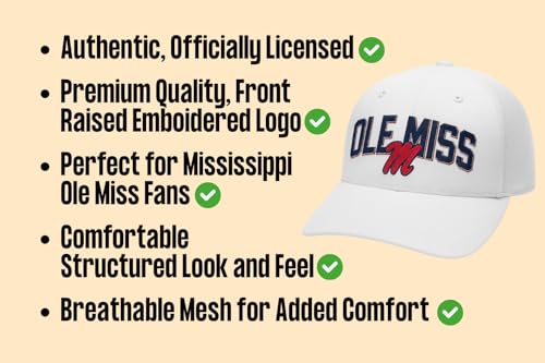 Gorra Trucker Clásica Ajustable Ole Miss miniatura 6