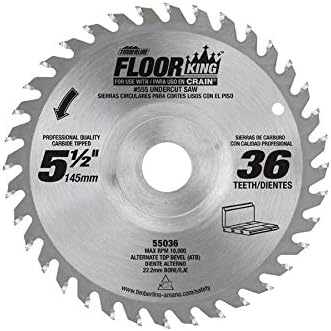 TIMBERLINE FLOOR KING JAMB SAW/UNDERCUT SAW BLADE 55036 REPLACEMENT BLADE