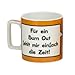 Produktbild Sheepworld Wortheld Tasse 42470, Tasse mit Spruch Burn out, Kaffee-Tasse aus Porzellan, Orange/Weiß
