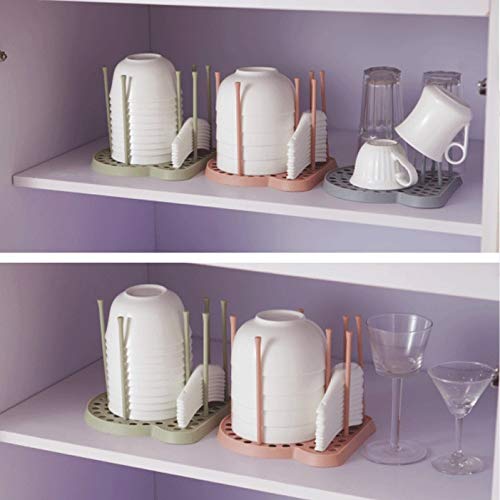 Organisateur d'évier de Cuisine, Support de Rangement pour Tasses, sécheuse, Vaisselle, Bols, Plats et Assiettes, égouttoir à cuillère, étagère de séchage (Gris)