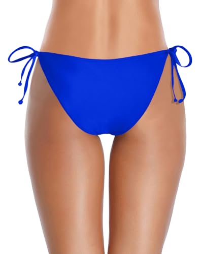 Image of Holipick Bikini Bottoms for Women String Bathing Suit Bottom with Moderate Coverage Low Waist Swim Bottom