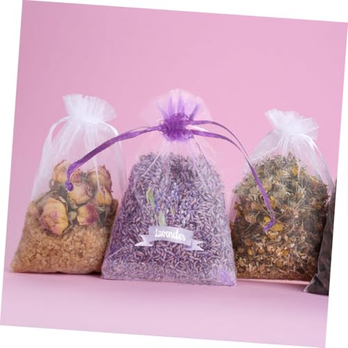 20 Bolsas de Saco con Cordón de Lavanda 15x10 cm Moradas miniatura 6