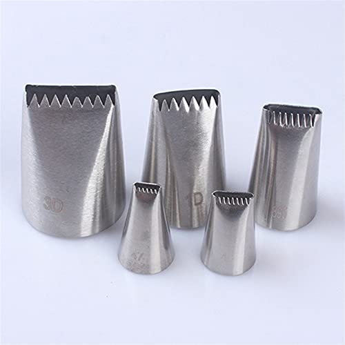 5 stks/set Rvs Cake Icing Piping Nozzle Mand Weefsel Pastry Tips Cake Cream Cupcake Voor Sugar Craft Decorating… - Image 6