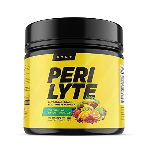 Perilyte by HTLT | Hydrating Electrolyte Drink Mix | Optimal 2:1:1 Ratio BCAA Supplement | Post Workout Recovery Powder with 2750mg of Essential Amino Acids | Muscle Health EAA Supplement