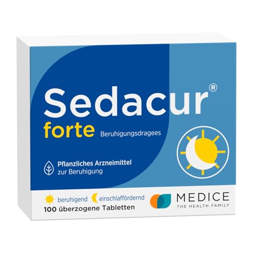 Sedacur forte 100 Dragees - bei Einschlafstörungen & Unruhezuständen - pflanzlich - schlafmittel