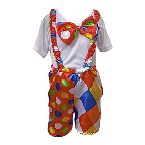 Fantasia Infantil De Palhaço Palhacinho Tema Circo Festa (P)