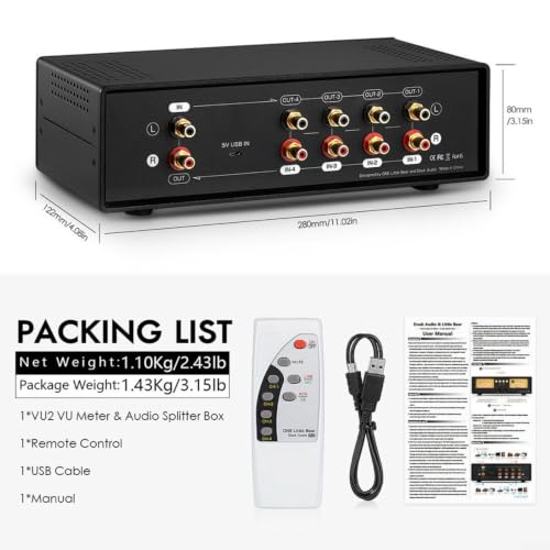 Conmutador de audio analógico para gestionar tocadiscos y DAC 6