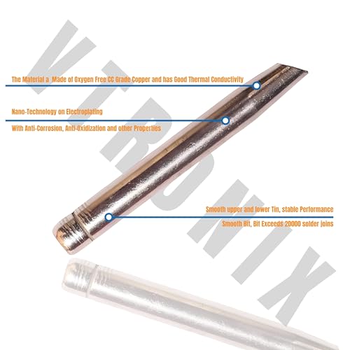 Image of VMTRONIX 125W 220V Electric Solder Soldering Iron soldering iron 125 watt original soldering iron kit 125 watt Rework Station Handle Heat Pencil Tool with 3 Soldering BIts