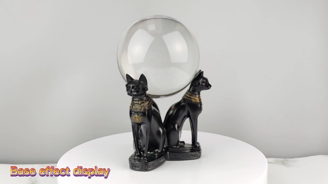 Amazon.com: OmyLens Large Bast Bastet Cats Crystal Ball