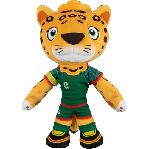 Jazwares FIFA® World Cup 2026 Mexico 8-Inch Plush - Official Zayu™ the Jaguar Mascot with Green Uniform, Soft Collectible Toy for Fans - Ages 3+