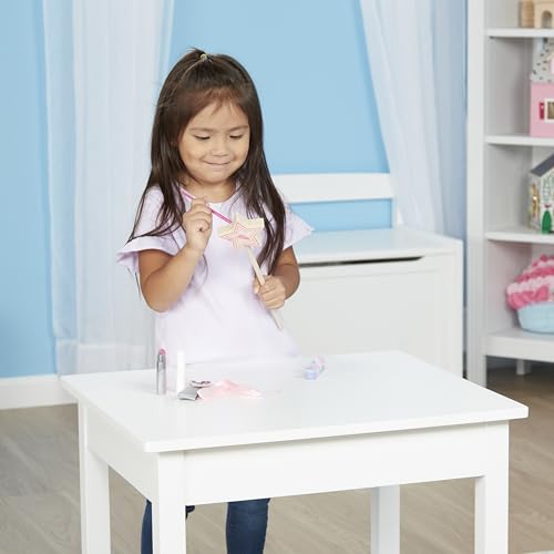 Melissa & Doug Decorate-Your-Own Wooden Princess Wand (Arts & Crafts, Shatterproof Mirror, Craft Kit & Keepsake) - 4+ Years