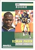 1991 Pinnacle #298 Roman Phifer Los Angeles Rams NFL Football Card (RC - Rookie Card) NM-MT