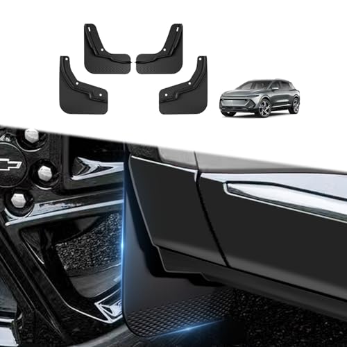 Image of BestEvMod Mud Flaps Splash Guards Compatible with Chevrolet Equinox EV 2026 2025 2024 Accessories Splash Fender Winter Vehicle Sediment Dirt Protection Set of 4 No Need to Drill Holes (EV Only)
