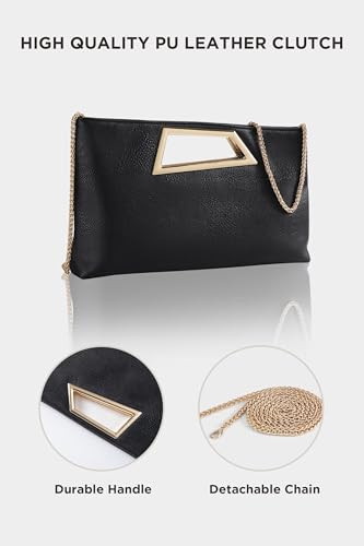 Coucoland Clutch Purse for Women - Evening Bags PU Leather Glitter Fashion Purse Handbag for Wedding Party Daily - Image 3