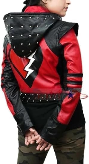 Desendants 4 The Rise Red Jacket for Girls – Kylie-Centric Faux Leather Jacket2