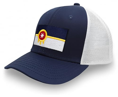 Image of International Tie City Hat for Men and Women, Adjustable Snapback Trucker Baseball Cap with Embroidered Patch