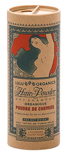 Lulu Organics Lavender and Clary Sage Hair Powder/Dry Shampoo, 4 oz