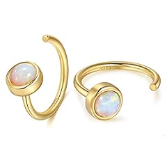 Opal White/Gold Plated Silver