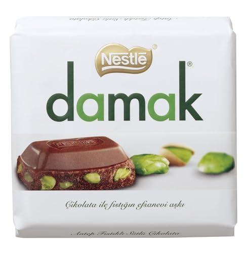 Nestle Damak Fine Chocolate with Pistachios, 6 x 65 g