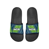 FOCO NFL American Football Seattle Seahawks Herren Dusche Flip-Flop Slip-On Retro Schaumstoff Sport Slider