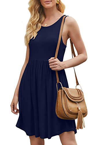 Image of HiMONE Vacation Dresses for Women 2025 Summer Dress Women's Casual Sundresses Casual Beach Petite Sun Dress XS-2XL